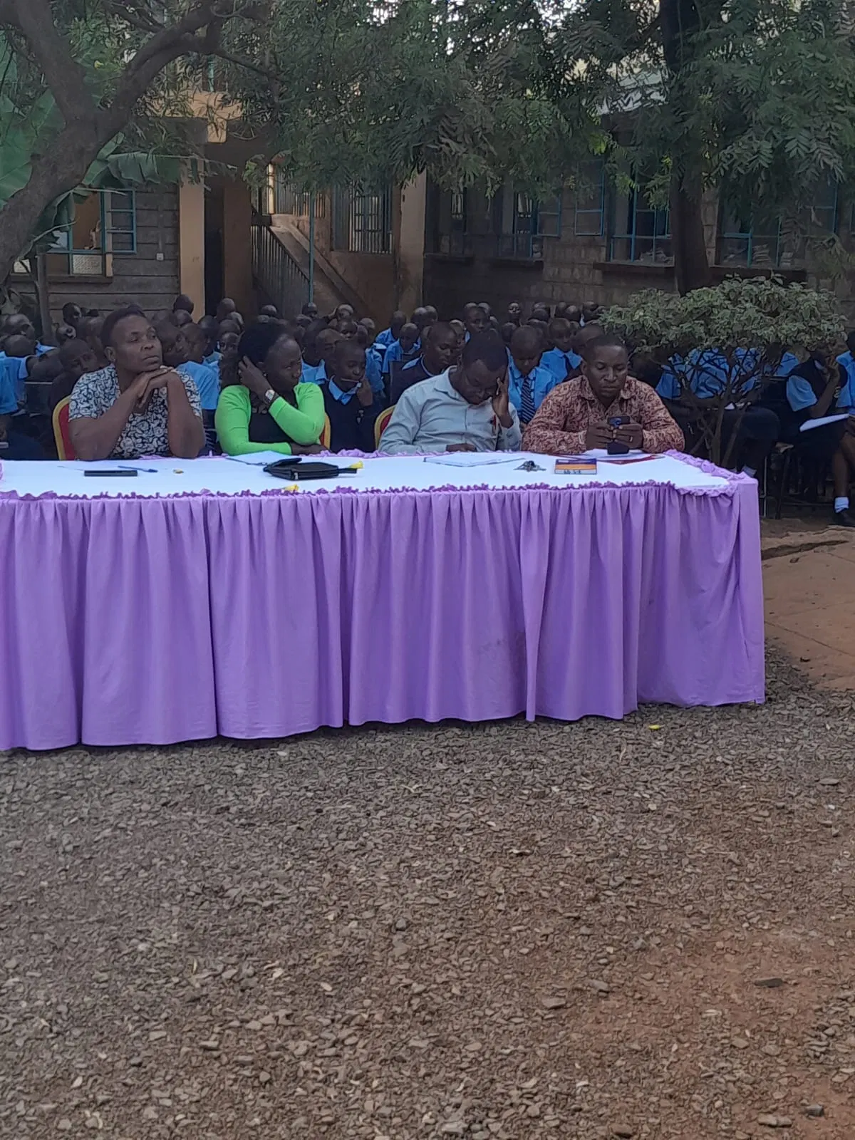 Fr. Christopher Musyoka and Fredrick Munyao lead the motivational talk.