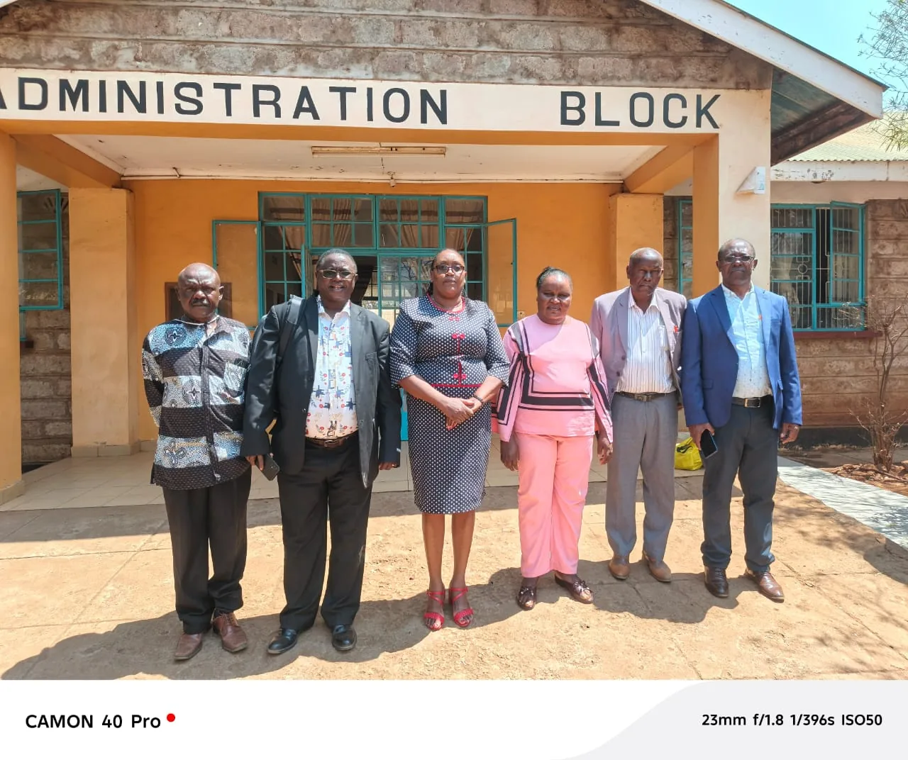 NPSAA executive officials arrive for a courtesy call at the school administration block.