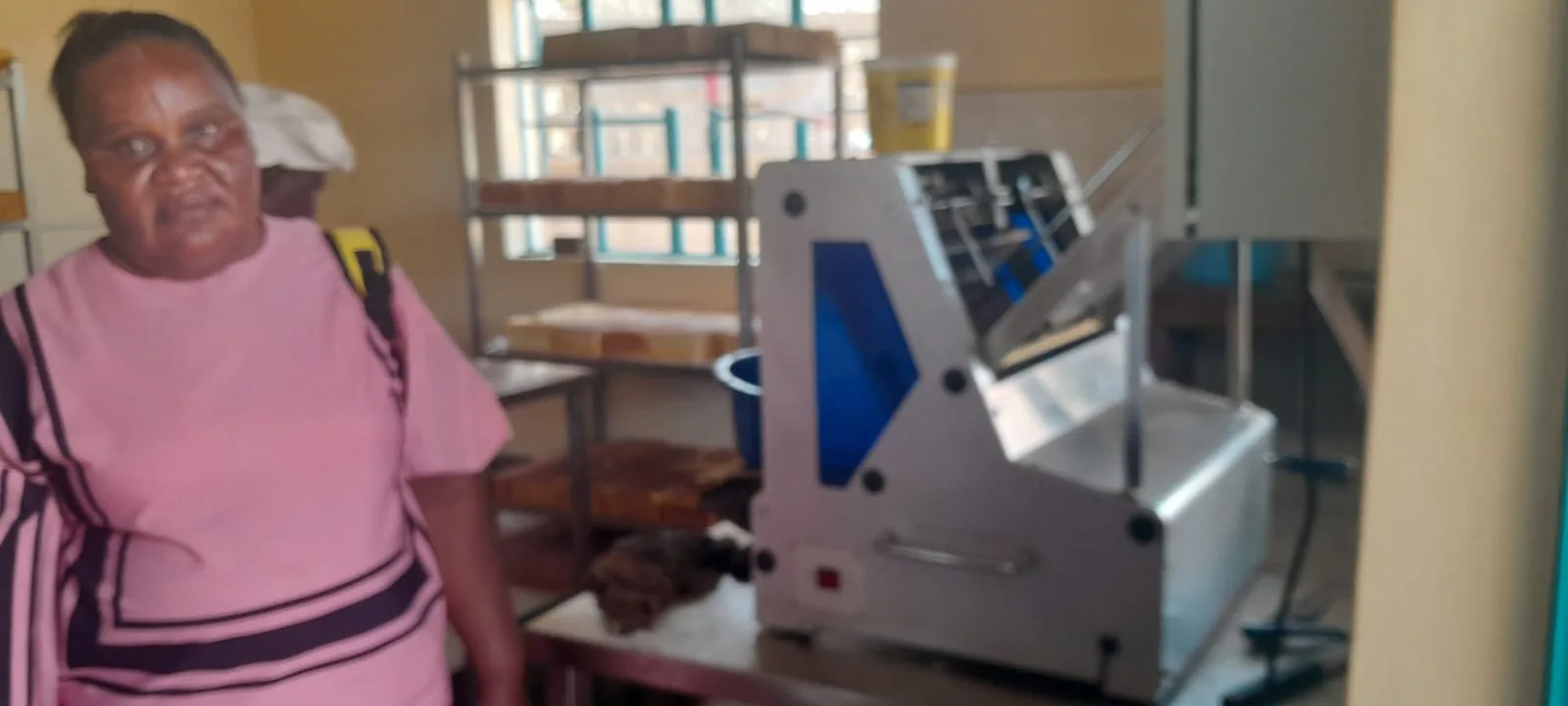 A look at the school bakery equipment.